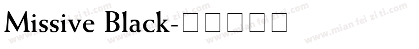 Missive Black字体转换